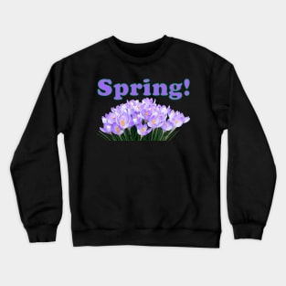 Spring Crocuses Crewneck Sweatshirt